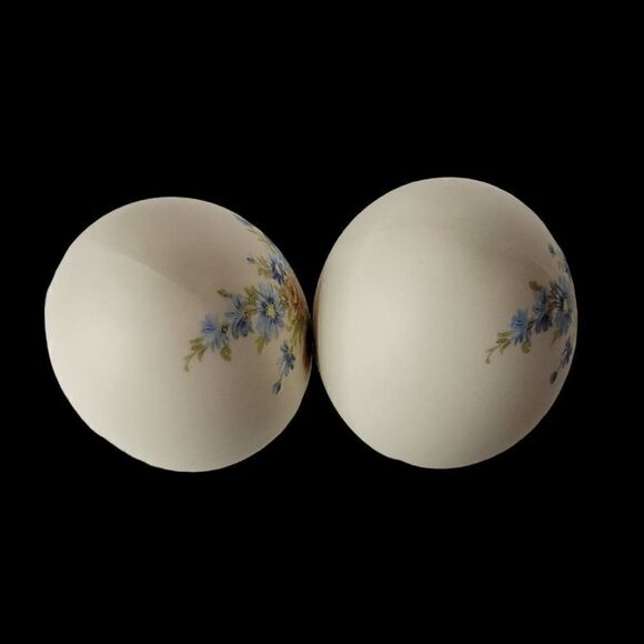 Porcelain Bisque Floral Eggs (Set of 2) - Picture 5 of 8